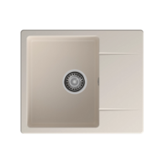 Кухонная мойка GRANFEST GRANFEST Мойка URBAN 258L 1-чаша+крыло 580*490мм, монтаж: врезной, материал: кварц, цвет: белый