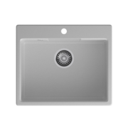 Кухонная мойка GRANFEST GRANFEST Мойка URBAN 658 1-чаша 580*490мм, монтаж: врезной, материал: кварц, цвет: серый