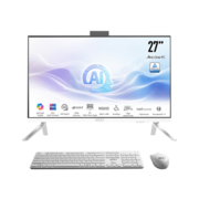 Моноблок MSI Modern AM273Q AI 1UM-047XRU 27" WQHD Core Ultra 5 125U (1.3) 16Gb SSD512Gb Graphics CR без ОС GbitEth WiFi BT 120W клавиатура мышь Cam черный 2560x1440