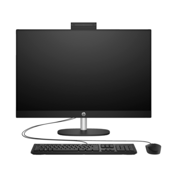 Моноблок Моноблок/ HP All-in-One 27-cr1004nh 27"(1920x1080)/Intel Core Ultra 7 155U(2Ghz)/16384Mb/512PCISSDGb/noDVD/Int:Intel Iris X/Cam/WiFi/war 1y/Jack Black/DOS + Eng kbd, mouse