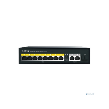 Коммутатор Коммутатор/ Коммутатор Netis P110GH (L2) 8x100Мбит/с 2x1Гбит/с 1SFP 8PoE 8PoE+ 120W неуправляемый