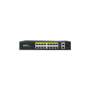 Коммутатор Netis P116GH (L2) 16x100Мбит/с 2x1Гбит/с 1SFP 16PoE 16PoE+ 240W неуправляемый