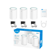 Wi-Fi Mesh-система Wi-Fi Mesh-система/ AC1200 Wi-Fi Gigabit Mesh Solution 3-Pack, Chipset MT7621DA+MT7613B+MT7603, Dual-Band, 867Mbps at 5GHz + 300Mbps at 2.4GHz, 802.11ac/a/b/g/n, 2 Gigabit Ethernet Ports, 4 internal antennas, MU-MIMO, DDNS, Zerotier/Wir
