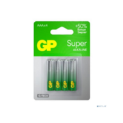 Батарейки AAA Алкалиновые батарейки GP Super Alkaline G-Tech 24A AAA - 4 шт. на блистере