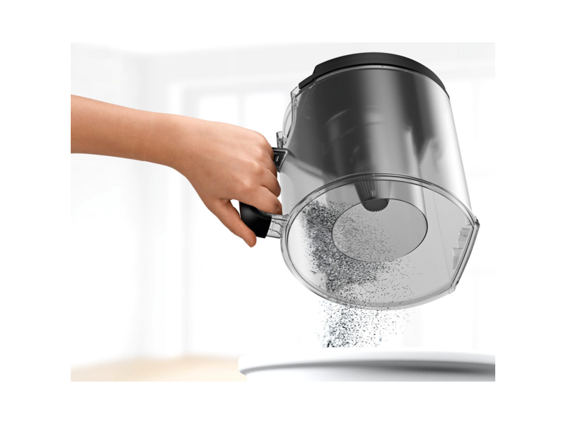 Пылесос Bosch Пылесос Bosch/ Пылесос Bosch, безмешковый, напольный, емкость пылесборника 2.4 л, сухая уборка, фильтр НЕРА, цвет черный/красный