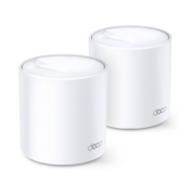 Deco X60(2-pack) AX3000 Домашняя Mesh Wi-Fi система, Wi-Fi 6, 2402 Мбит/с (4 потока) на 5 ГГц и 574 Мбит/с (2 потока) на 2,4 ГГц, 2 гигабитных порта на каждом модуле, поддержка OFDMA, MU-MIMO, бесшовный роуминг 802.11k/v/r (085599)