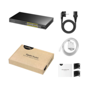 Коммутатор Cudy GS2018PS2-200W (L2) 16x1Гбит/с 2SFP 16PoE+ 200W управляемый