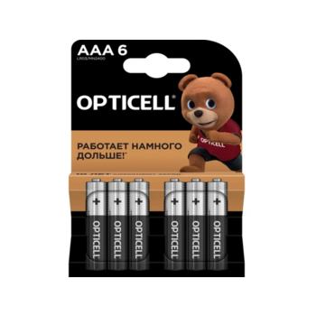 Батарея Opticell Basic LR03 AAA (6шт) блистер