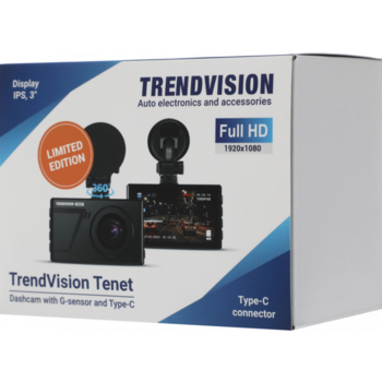 Видеорегистратор TrendVision Space TENET черный 1080x1920 1080p 150гр.