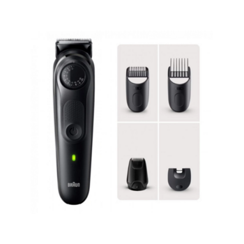 Триммер Braun BT5420 черный (насадок в компл:3шт)