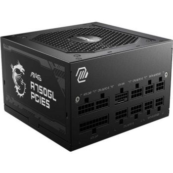 Блок питания MSI ATX 750W MAG A750GL PCIE5 Gen.5 80+ gold (20+4pin) APFC 120mm fan 8xSATA Cab Manag RTL