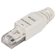 Коннектор Lanmaster LAN-TMP-U6A-WH полев.RJ45 кат.6A UTP бел. (упак.:1шт)