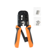 Инструмент обжимной Hyperline HT-N5684R для RJ-45/RJ-12/RJ-11 синий/оранжевый