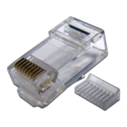 Коннектор Lanmaster (TWT-PL45-8P8C-6V) UTP кат.6 RJ45 прозрачный (упак.:100шт)