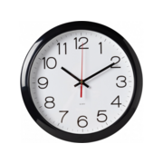 Часы настенные аналоговые Бюрократ WallC-R78PN D29см черный (WALLC-R78PN29/BLACK)