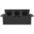 Розетка Cactus CS-SOCKET-EU3-BK для столешницы 26.5x11.8x6.5см черный
