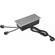 Розетка Cactus CS-SOCKET-EU2-USBA/C-NET для столешницы 26.5x11.8x6.5см серый