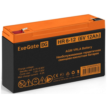 Батарея для ИБП Exegate EX282955 6В 12Ач