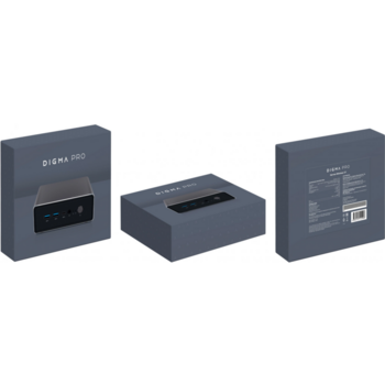 Неттоп Digma Pro Minimax U1 i5 1235U (1.3) 8Gb SSD512Gb Iris Xe Windows 11 Pro GbitEth WiFi BT 60W темно-серый/черный (DPP5-8DXW01)