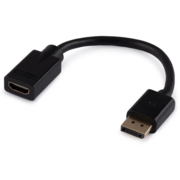 Переходник Buro DisplayPort (m)/HDMI (f) черный (BU-HDMI(F)-DP(M))