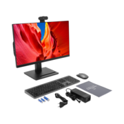 Моноблок Digma Pro Vision 23.8" Full HD Ryzen 7 5700U (1.8) 8Gb SSD256Gb RGr CR Windows 11 Pro Eth WiFi BT 90W клавиатура мышь Cam черный 1920x1080
