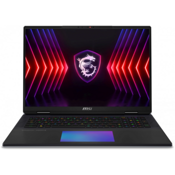 Ноутбук MSI Titan 18 HX A14VIG-211RU Core i9 14900HX 64Gb SSD3Tb NVIDIA GeForce RTX4090 16Gb 18" IPS UHD+ (3840x2400) Windows 11 Home black WiFi BT Cam (9S7-182221-211)