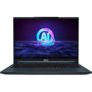 Ноутбук MSI Stealth 16 AI Studio A1VHG-061RU Core Ultra 9 185H 32Gb SSD2Tb NVIDIA GeForce RTX4080 12Gb 16" IPS UHD+ (3840x2400) Windows 11 Home dk.blue WiFi BT Cam (9S7-15F312-061)