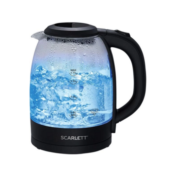Чайник электрический Scarlett SC-EK27G11 1.7л. 2200Вт черный корпус: стекло/пластик