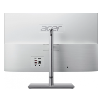 Моноблок Acer Aspire C27-195ES 27" Full HD Core Ultra 5 125U (1.3) 16Gb SSD512Gb Graphics CR Eshell GbitEth WiFi BT 65W клавиатура мышь Cam серебристый 1920x1080