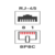 Розетка Rexant 03-0121 комп.RJ45 1 кат.5E UTP бел.