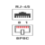 Розетка Rexant 03-0151 комп.RJ45 2 кат.5E UTP бел.