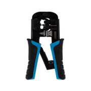 Инструмент обжимной Rexant HT-568R 12-3432-1 для RJ-45/RJ-12/RJ-11 (упак:1шт) черный/синий