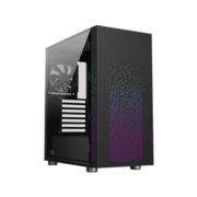 Корпус Azza Celesta F черный без БП ATX 5x120mm 5x140mm 2xUSB2.0 1xUSB3.0 audio bott PSU