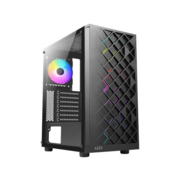 Корпус Azza Spectra черный без БП ATX 7x120mm 2x140mm 2xUSB2.0 1xUSB3.0 audio bott PSU