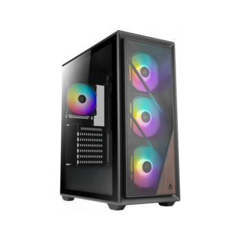 Корпус Azza Forest черный без БП ATX 4x120mm 4x140mm 2xUSB3.0 audio bott PSU