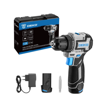 Дрель-шуруповерт Deko Loner 12V PRO аккум. патрон:быстрозажимной (кейс в комплекте) (085-1011)