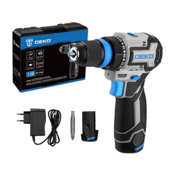 Дрель-шуруповерт Deko Loner 12V Pro аккум. патрон:быстрозажимной (кейс в комплекте) (085-1122)