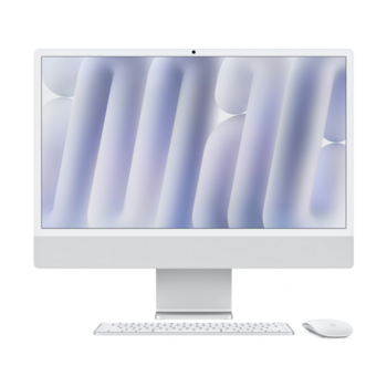 Моноблок Apple iMac A3137 24" 4.5K M4 10 core (4) 16Gb SSD512Gb 10 core GPU macOS WiFi BT 143W клавиатура мышь Cam серебристый 4480x2520