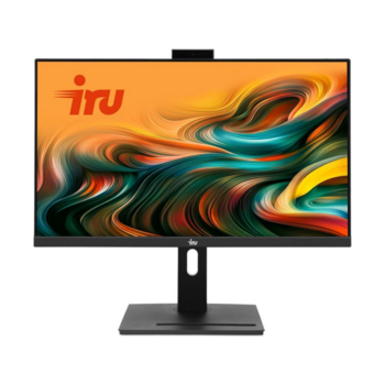 Моноблок IRU 23AM 23.8" Full HD Ryzen 5 5675U (2.1) 8Gb SSD256Gb RGr CR без ОС GbitEth WiFi BT 90W Cam черный 1920x1080