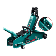Домкрат Kraftool S-Pin 43457-2.5 подкатной гидравлический зеленый/черный