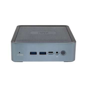 Мини ПК Мини ПК/ HIPER EXPERTBOX D20 Intel Core i5 1240P(1.7Ghz)/16384Mb/512PCISSDGb/noDVD/Int:Intel Iris Xe Graphics/BT/WiFi/war 1y/0.45kg/Тёмно-серый/Win11Pro + WiFi 6, BT 5.2,металл, VESA 75х75, 100х100