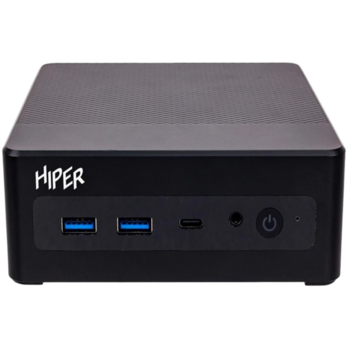 Неттоп Неттоп/ HIPER FACTUM FN2 Intel Core i3 1315U(1.2Ghz)/8192Mb/256PCISSDGb/noDVD/BT/WiFi/war 1y/0.4kg/черный/Win11Pro + WiFi 6, BT 5.2,Чёрный, БП 90Вт, VESA крепление
