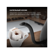 Чайник электрический Hyundai HYK-S5500 0.7л. 1000Вт черный/черный корпус: металл