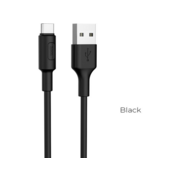 Кабель Hoco X25 Soarer X25 USB (m)-USB Type-C (m) 1м черный коробка