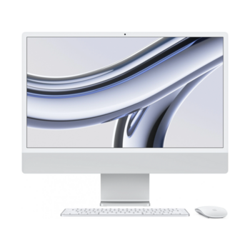 Моноблок Apple iMac A2874 24" 4.5K M3 8 core (4) 16Gb SSD256Gb 8 core GPU macOS WiFi BT 143W клавиатура мышь Cam серебристый 4480x2520