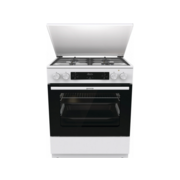 Плита Комбинированная Gorenje GKS6C71WF белый (металлическая крышка) реш.чугун