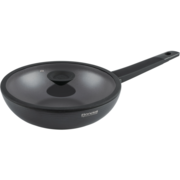 Сковорода ВОК (WOK) Rondell Kontur RDA-1489 круглая 28см покрытие: Xylan Plus ручка несъемная (с крышкой) графитовый