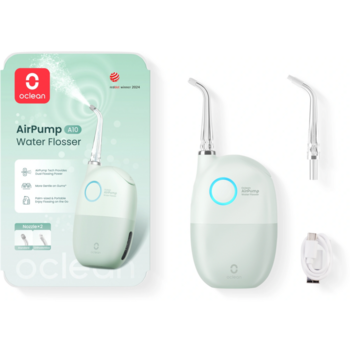 Ирригатор Oclean AirPump A10 W7602 2насад. зеленый