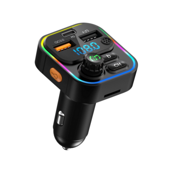 Автомобильный FM-модулятор ACV FMT-130B черный BT USB (40580)