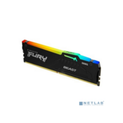 Память DDR5 32GB 6000MHz Kingston KF560C36BBEA-32 Fury Beast Black Expo RGB RTL Gaming PC5-48000 CL36 DIMM 288-pin 1.35В kit dual rank с радиатором Ret